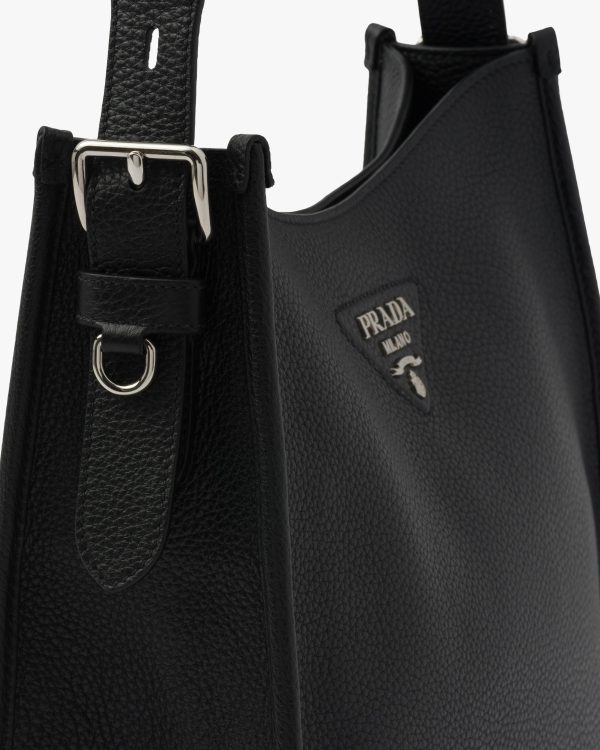 Black Prada Flou leather hobo bag - Image 2