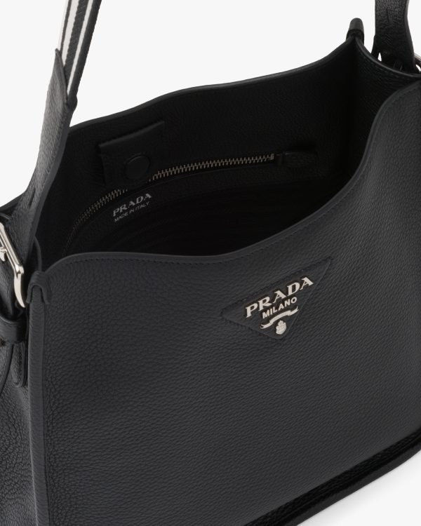 Black Prada Flou leather hobo bag - Image 5