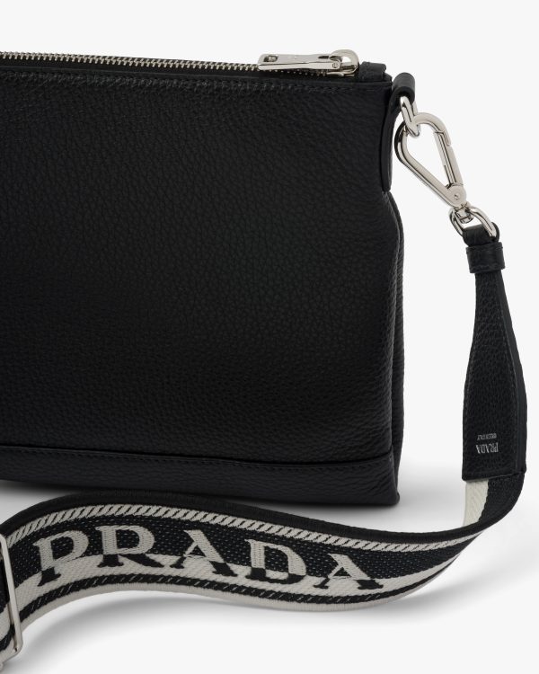 Black Prada Flou leather shoulder bag - Image 2