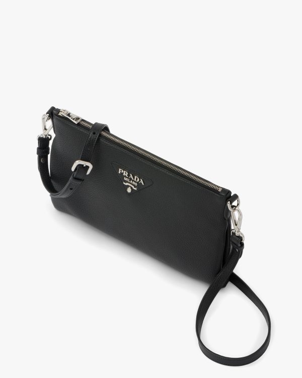 Black Prada Flou leather shoulder bag - Image 3