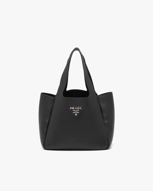 Black Prada Flou leather tote