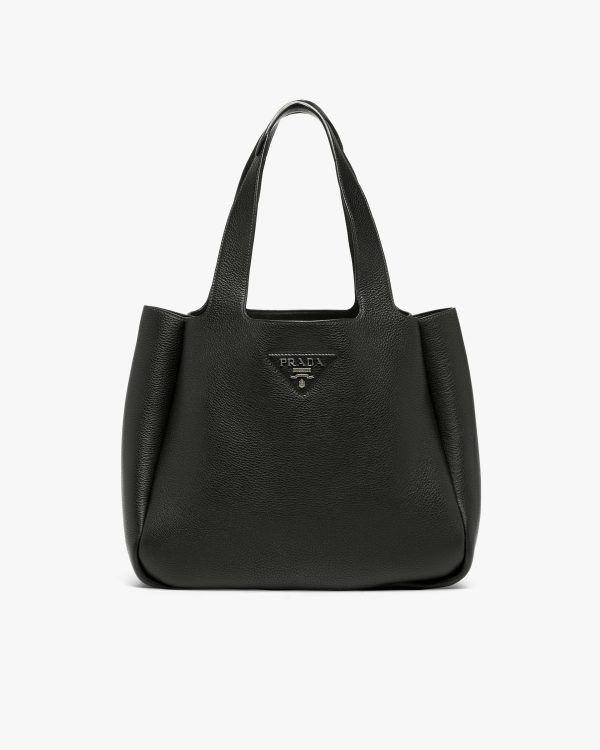 Black Prada Flou leather tote
