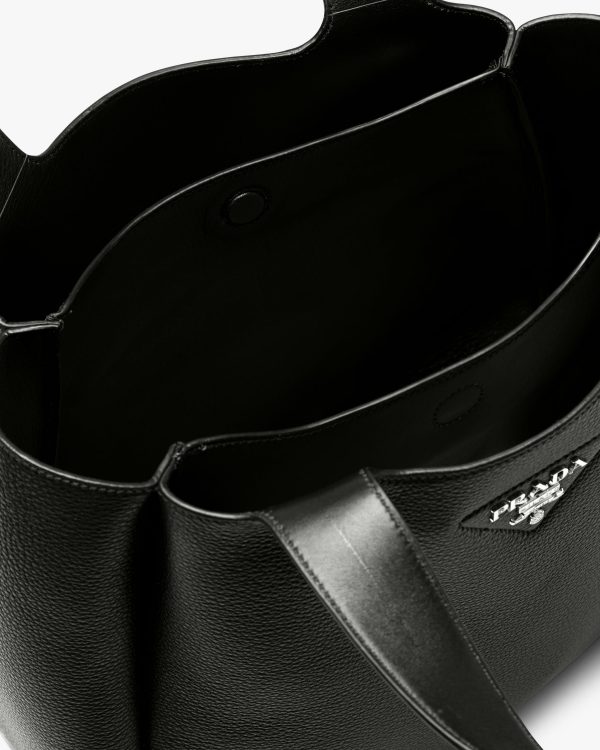Black Prada Flou leather tote - Image 5