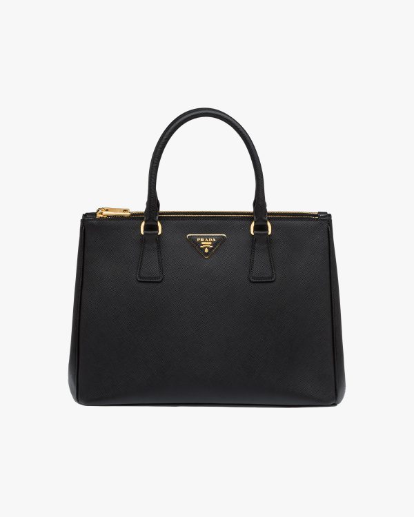 Black Prada Galleria Saffiano leather large bag