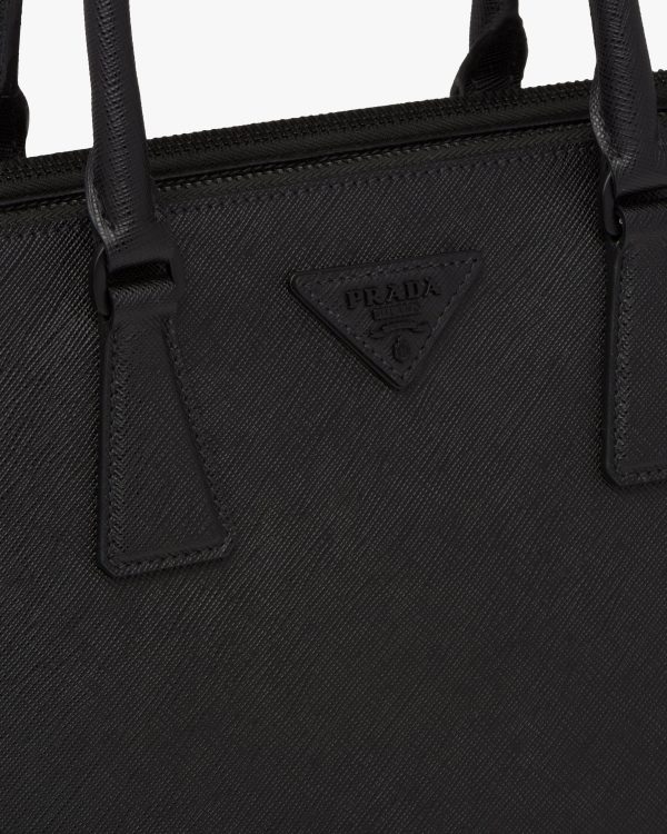 Black Prada Galleria Saffiano leather medium bag - Image 6