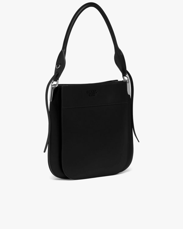 Black Prada Margit leather hobo shoulder bag - Image 3