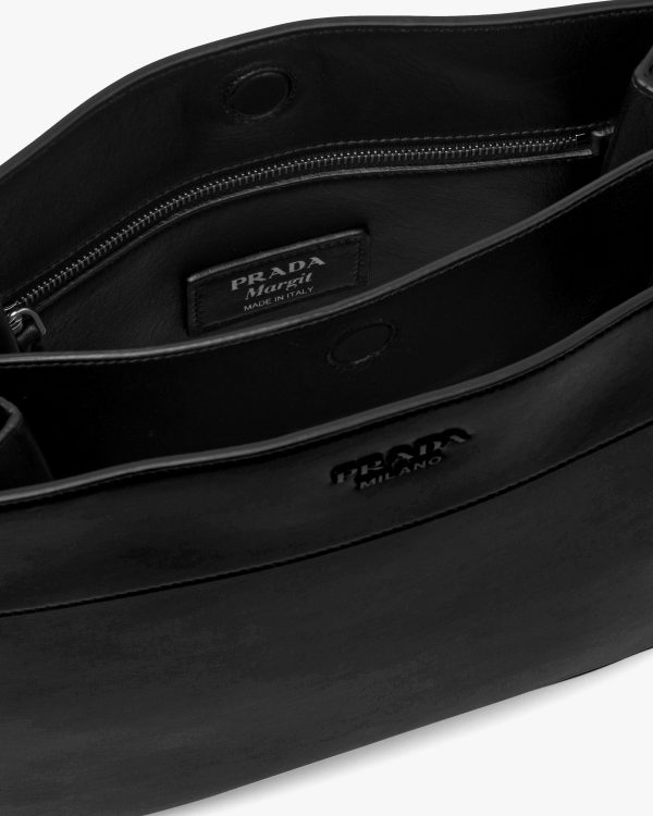 Black Prada Margit leather hobo shoulder bag - Image 5