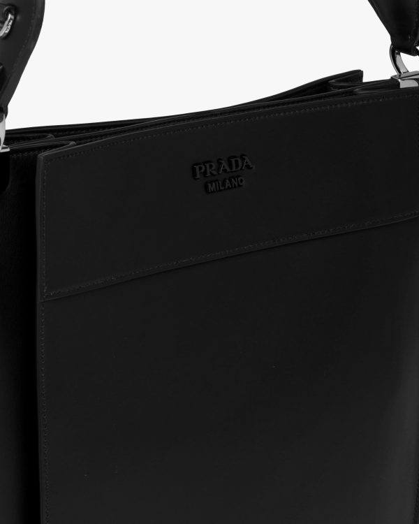 Black Prada Margit leather hobo shoulder bag - Image 6