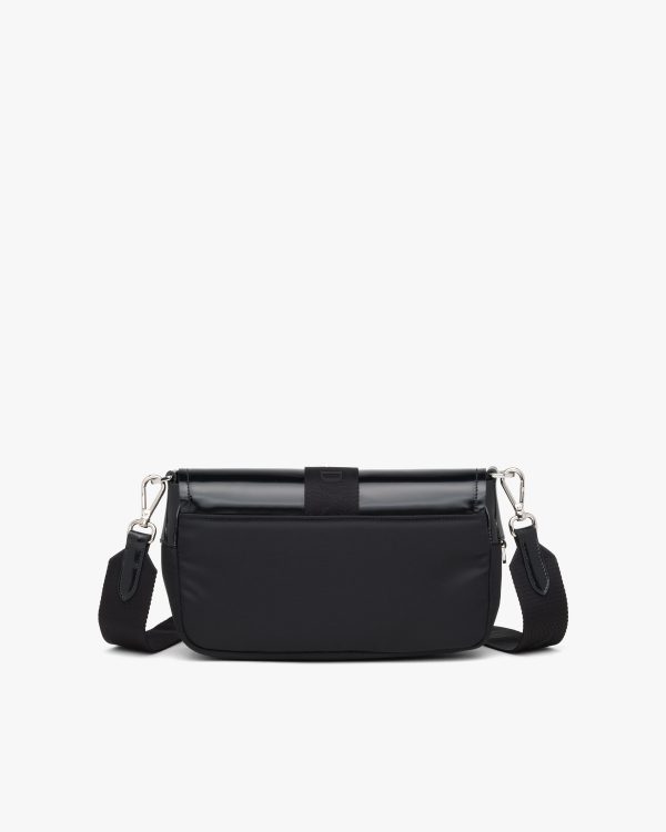 Black Prada Pocket nylon and brushed leather bag - Image 4