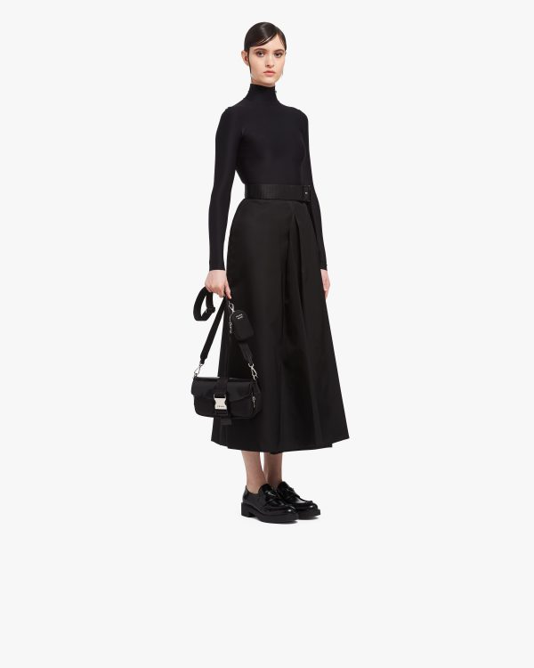 Black Prada Pocket nylon and brushed leather bag - Image 7
