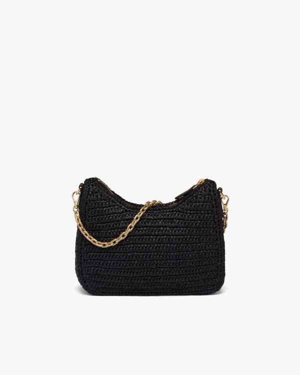 Black Prada Re-Edition 2005 raffia bag - Image 4