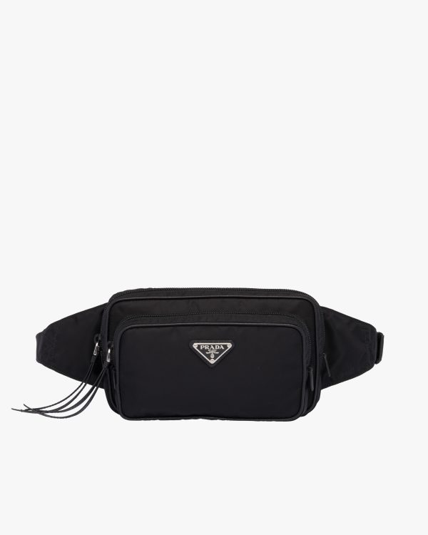 Black Re-Nylon belt bag