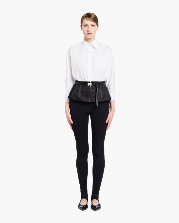 Black Re-Nylon gabardine yoke - Image 2