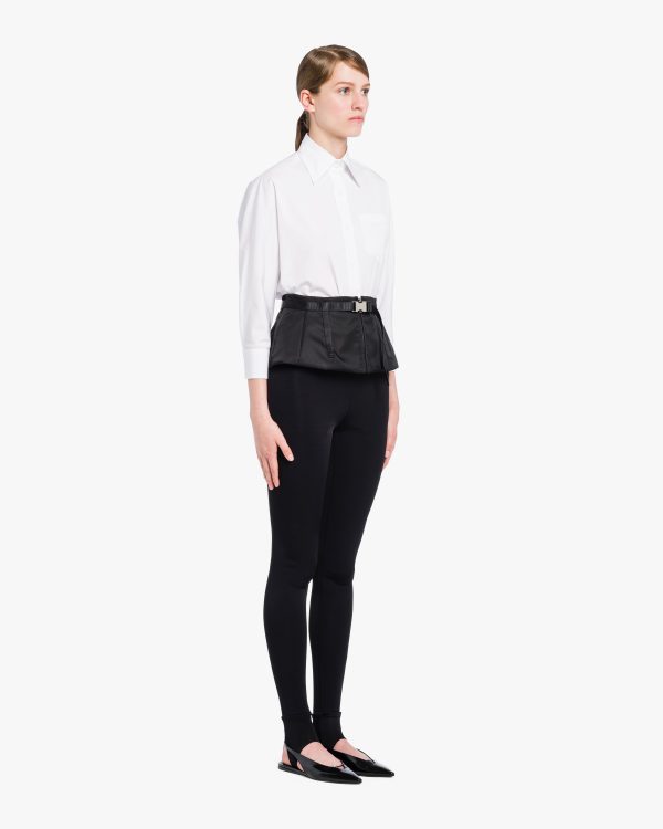 Black Re-Nylon gabardine yoke - Image 3