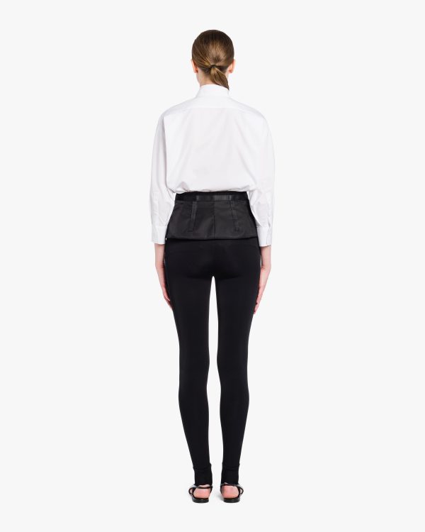 Black Re-Nylon gabardine yoke - Image 4