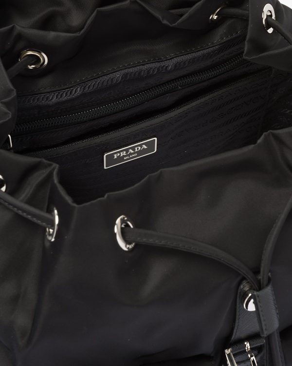 Black Re-Nylon medium backpack - Image 5