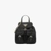 Black Re-Nylon mini backpack