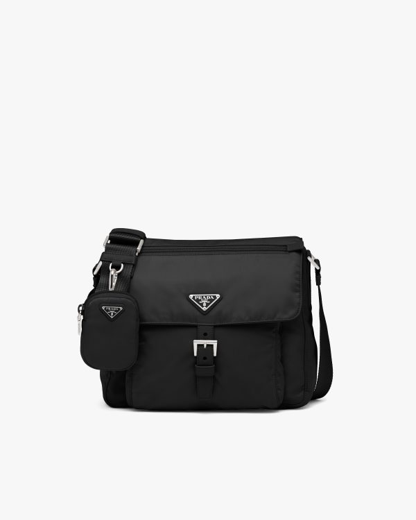 Black Re-Nylon shoulder bag