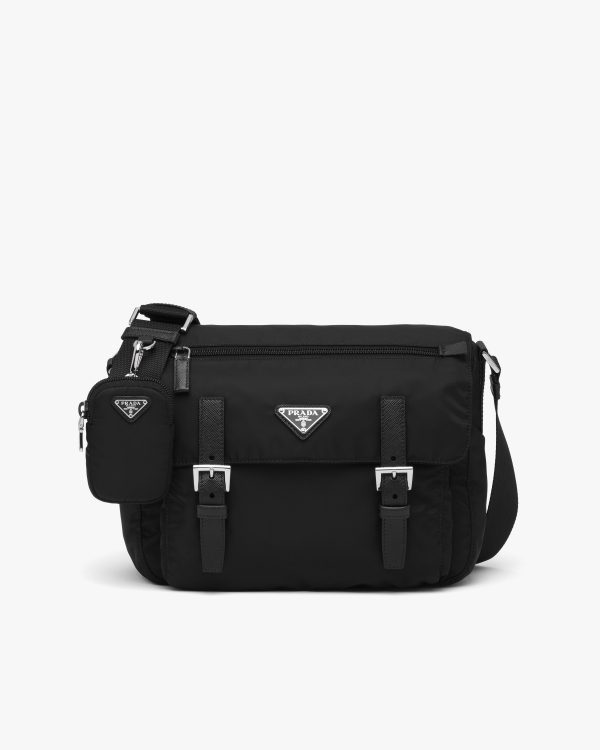 Black Re-Nylon shoulder bag