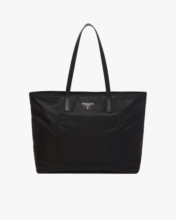 Black Re-Nylon tote bag