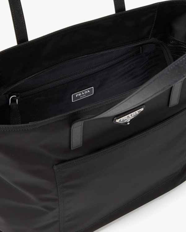 Black Re-Nylon tote bag - Image 5