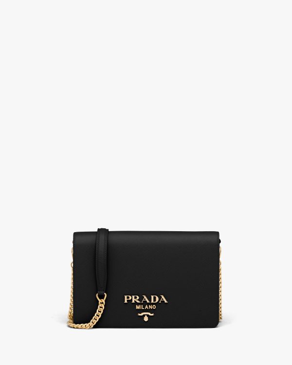 Black Saffiano Leather Mini Bag