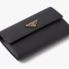 Black Saffiano and leather wallet with shoulder strap - Image 2