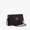 Black Saffiano and leather wallet with shoulder strap - Image 3
