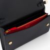 Black Saffiano and leather wallet with shoulder strap - Image 5