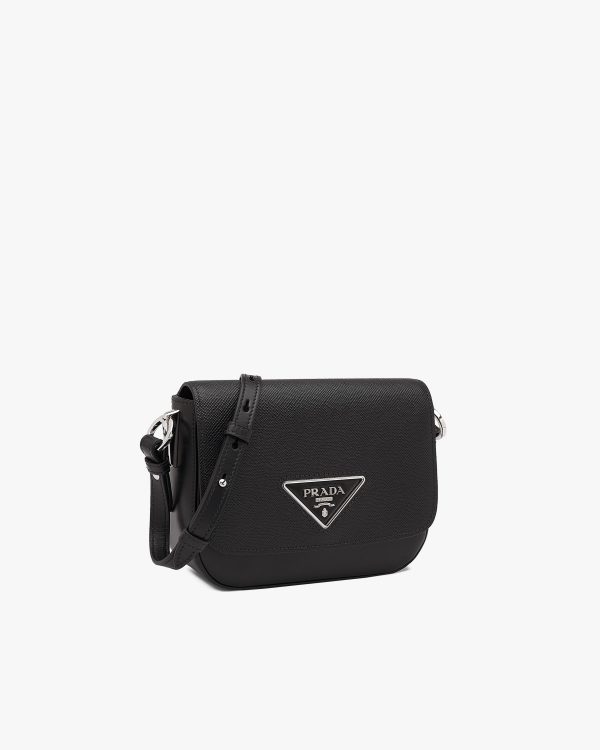 Black Saffiano leather Prada Identity shoulder bag - Image 3
