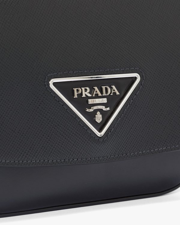 Black Saffiano leather Prada Identity shoulder bag - Image 6