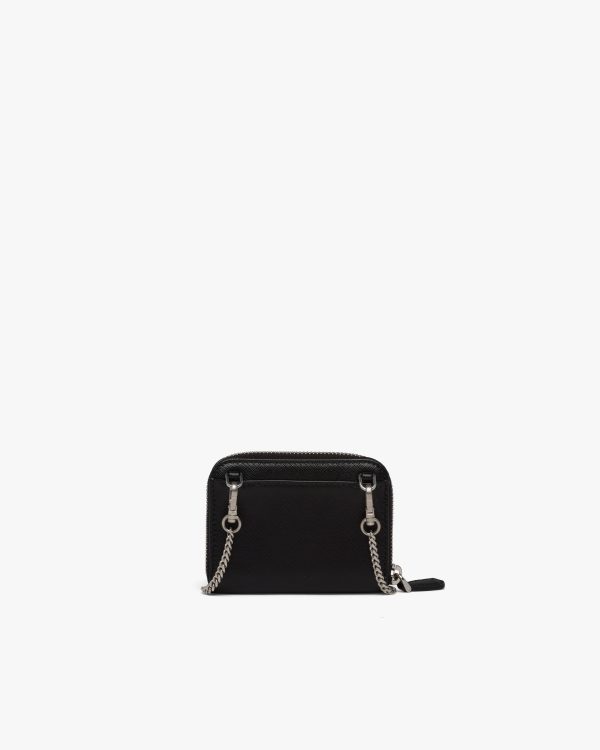 Black Saffiano leather card holder - Image 3