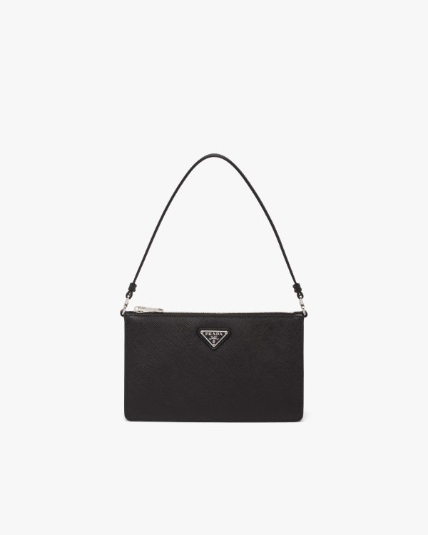 Black Saffiano leather mini bag