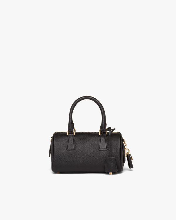 Black Saffiano leather top-handle bag - Image 4