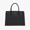 Black/fiery Red Large Saffiano Leather Handbag