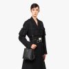 Black/fiery Red Small Saffiano Leather Prada Panier Bag - Image 7