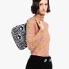 Black/white Prada Cleo jacquard knit and leather bag - Image 2