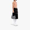 Black/white Prada Cleo jacquard knit and leather bag - Image 7