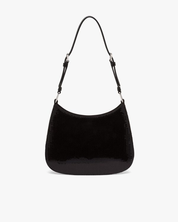 Black/white Prada Cleo sequined bag - Image 4