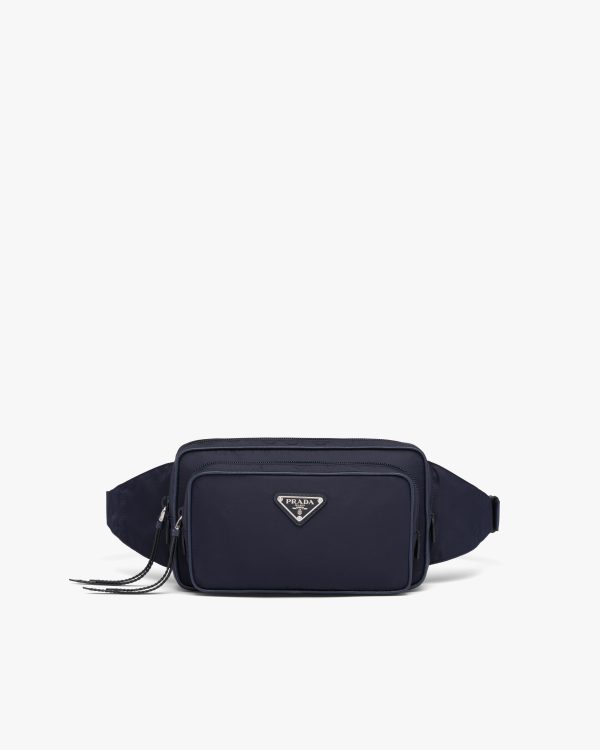 Blue/ Black Nylon Belt Bag