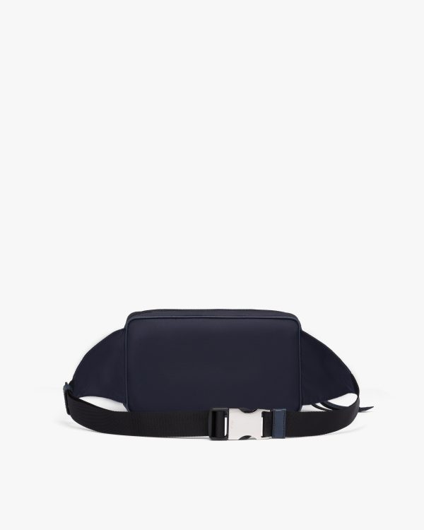 Blue/ Black Nylon Belt Bag - Image 4
