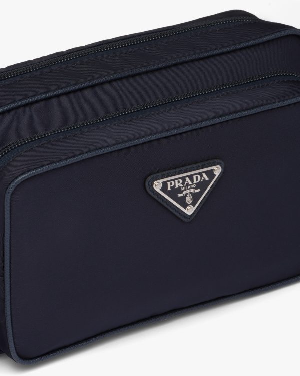 Blue/ Black Nylon Belt Bag - Image 6