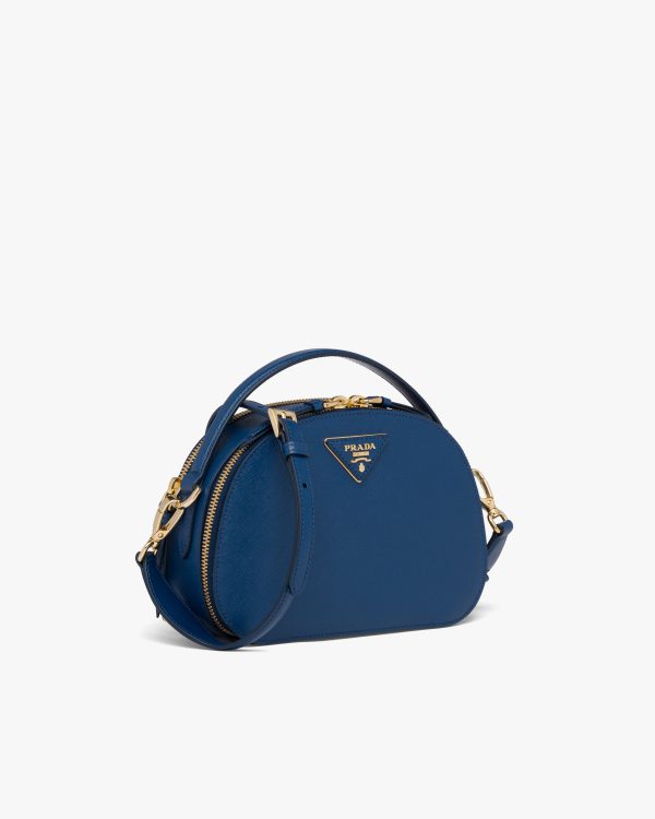 Bluette Saffiano Leather Prada Odette Bag - Image 3