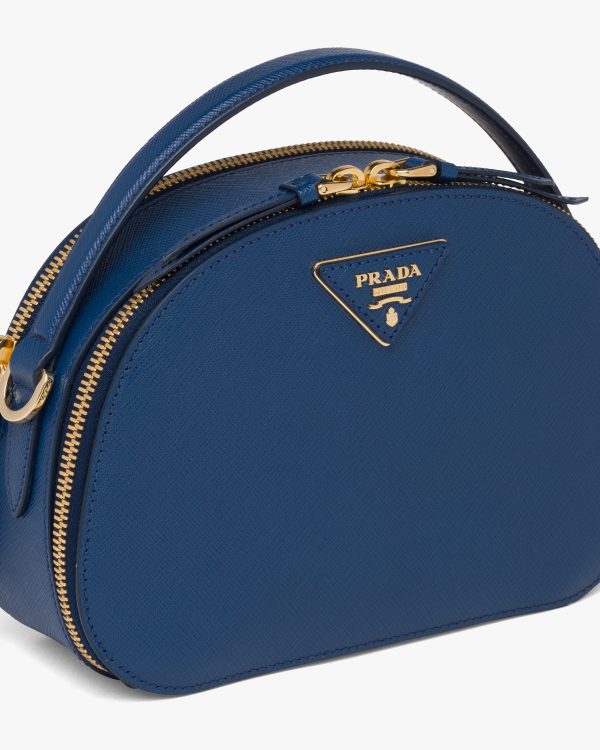 Bluette Saffiano Leather Prada Odette Bag - Image 6