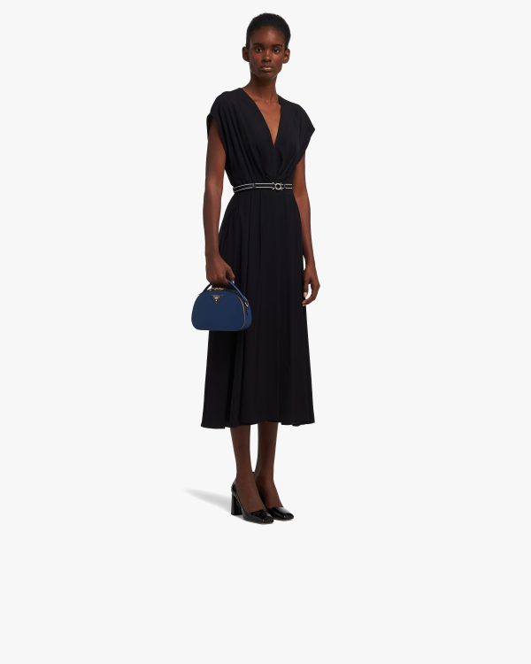 Bluette Saffiano Leather Prada Odette Bag - Image 7
