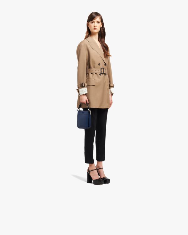 Bright Blue/black Small Leather Prada Margit bag - Image 7
