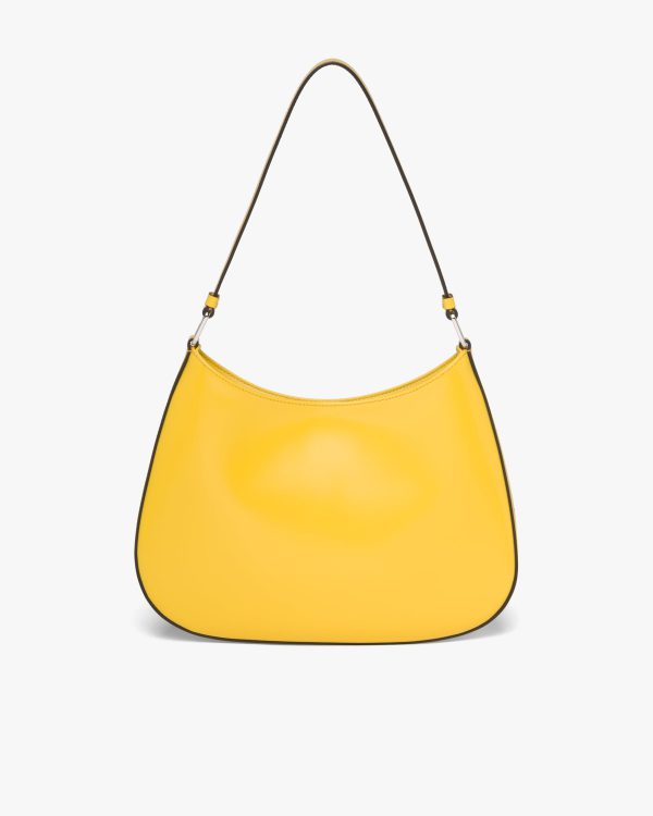 Bright Yellow N Prada Cleo brushed leather shoulder bag - Image 4
