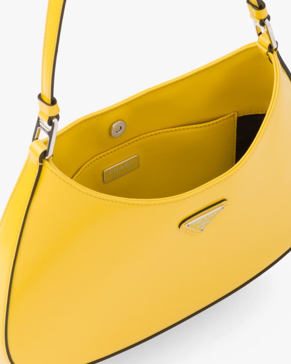 Bright Yellow N Prada Cleo brushed leather shoulder bag - Image 5