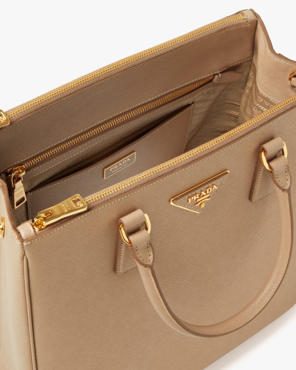 Cameo Beige Medium Prada Galleria Saffiano leather bag - Image 5