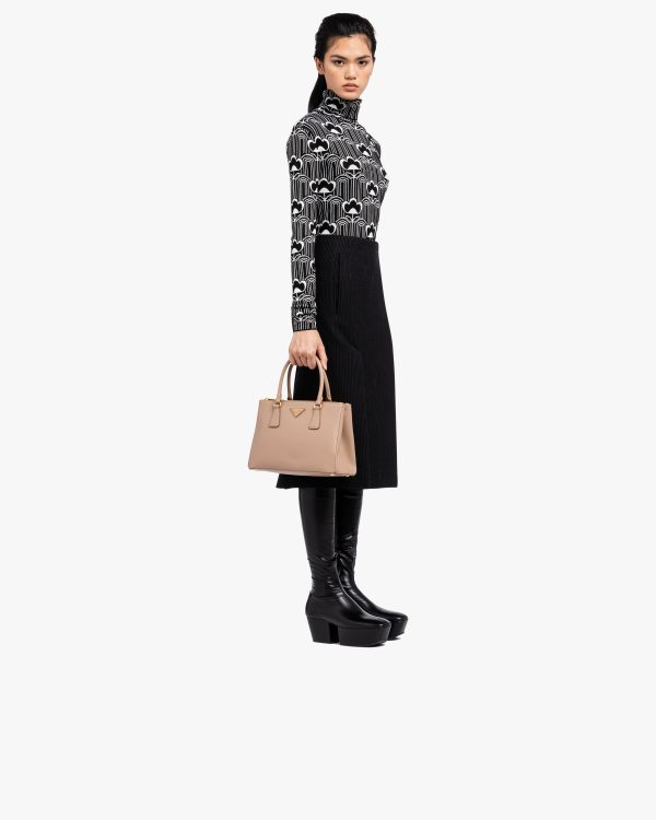 Cameo Beige Prada Galleria Saffiano leather medium bag - Image 7